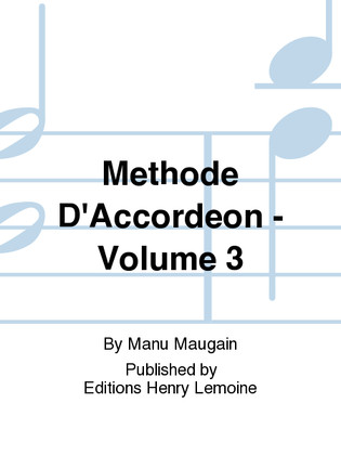 Methode d'accordeon - Volume 3