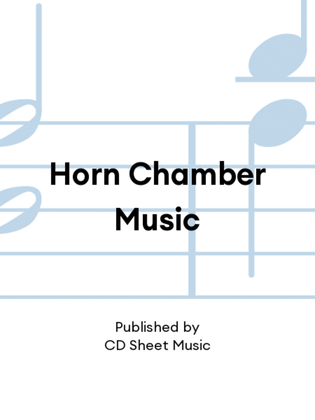 Book cover for Horn Chamber Music