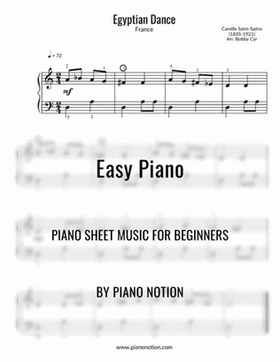 Book cover for Egyptian Dance (Easy Piano Solo)