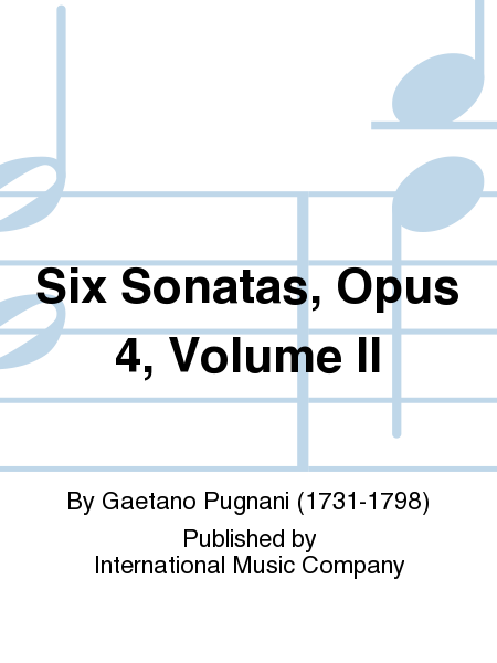 Six Sonatas, Op. 4, Volume II, edited by Louis Kaufman