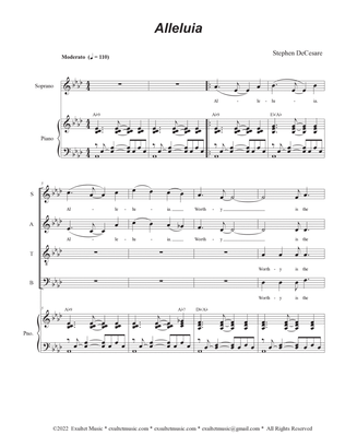 Book cover for Alleluia (Mass of Peace and Justice) (SATB)