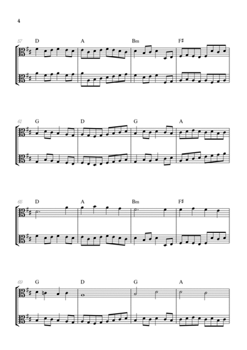 Pachelbel Canon in D • viola duet sheet music [chords] image number null