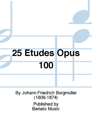 Book cover for 25 Etudes Opus 100