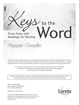 Book cover for Keys to the Word