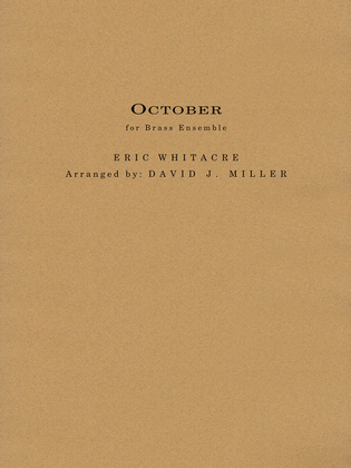 Book cover for October