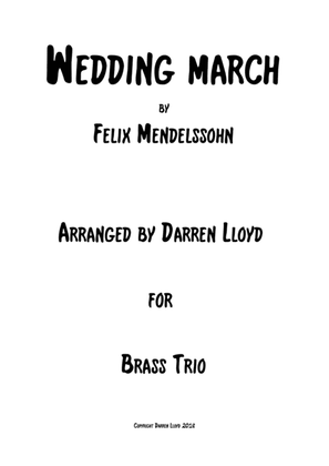 Wedding March - Brass Trio