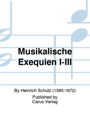 Book cover for Musikalische Exequien, Part I