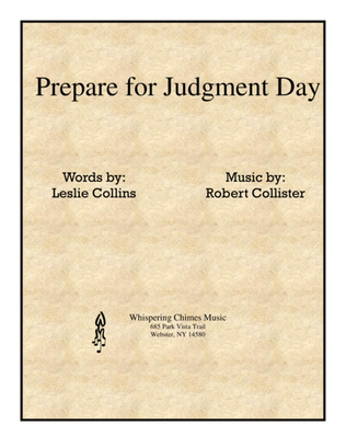 Book cover for Prepare for Judgment Day