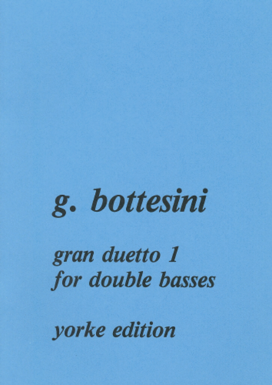 Tre Gran Duetto No. 1 for 2 basses