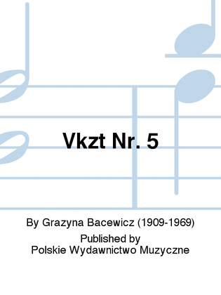 Book cover for Violin Concerto No. 5