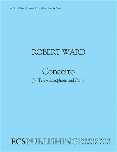 Concerto for Tenor Saxophone and Orchestra (Saxophone/Piano Score)