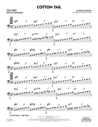 Book cover for Cotton Tail - Bass Clef Solo Sheet