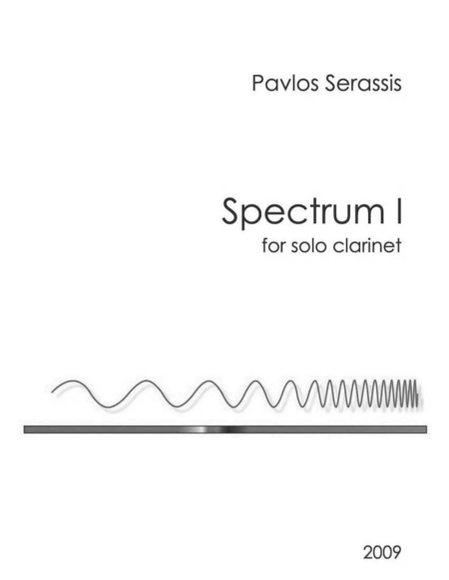 Spectrum I (2009) for clarinet image number null