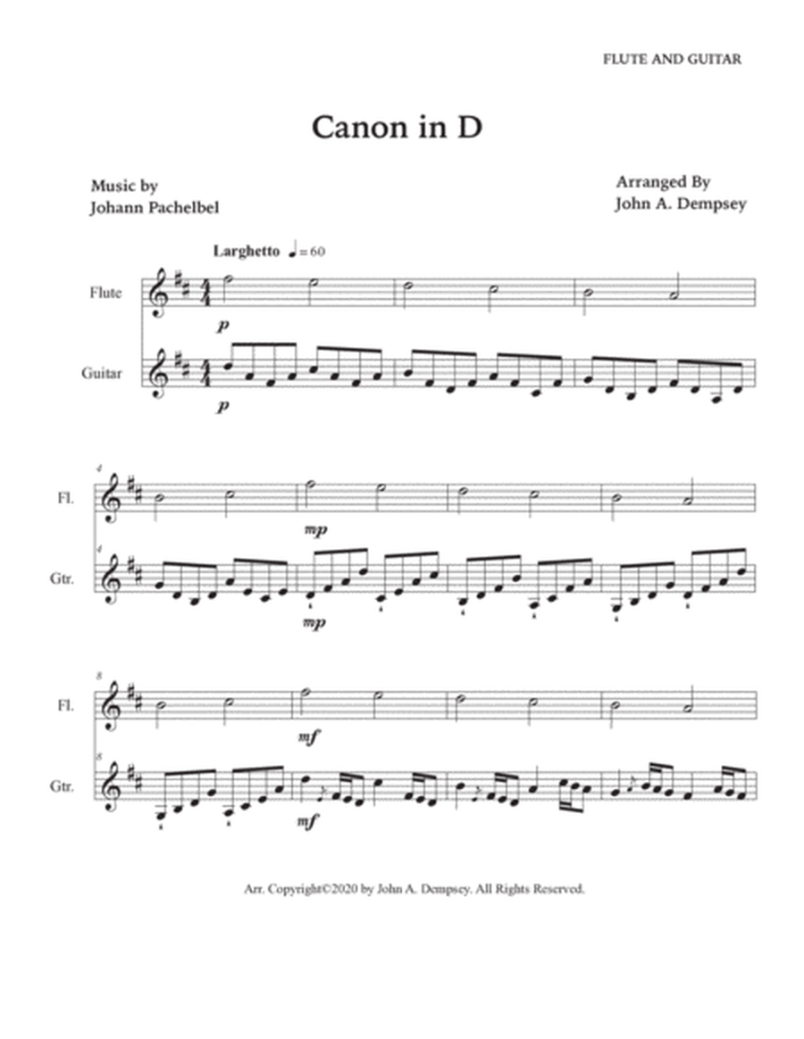 Canon in D (Duet for Flute and Guitar) image number null