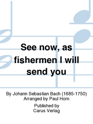 Book cover for See now, as fishermen I will send you (Siehe, ich will viel Fischer aussenden)