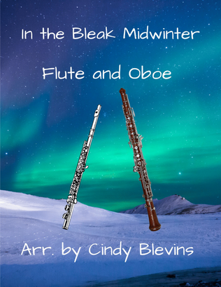 Book cover for In the Bleak Midwinter, for Flute and Oboe Duet