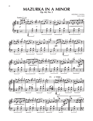 Book cover for Mazurka, Op. 68, No. 2