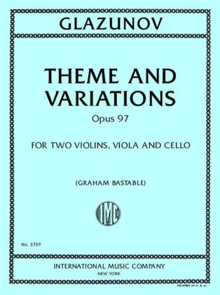 Book cover for Theme And Variations, Opus 97