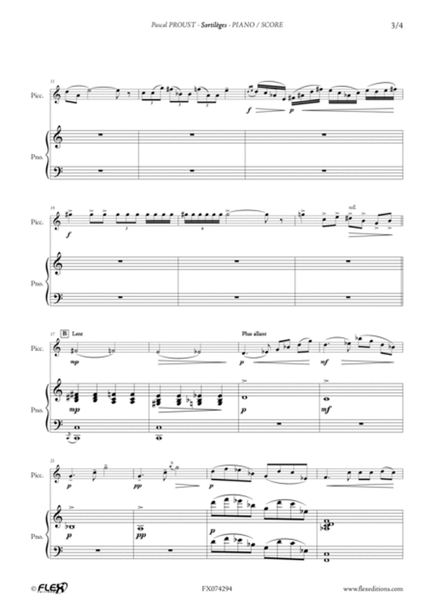 Sortileges by Pascal Proust Piccolo - Digital Sheet Music