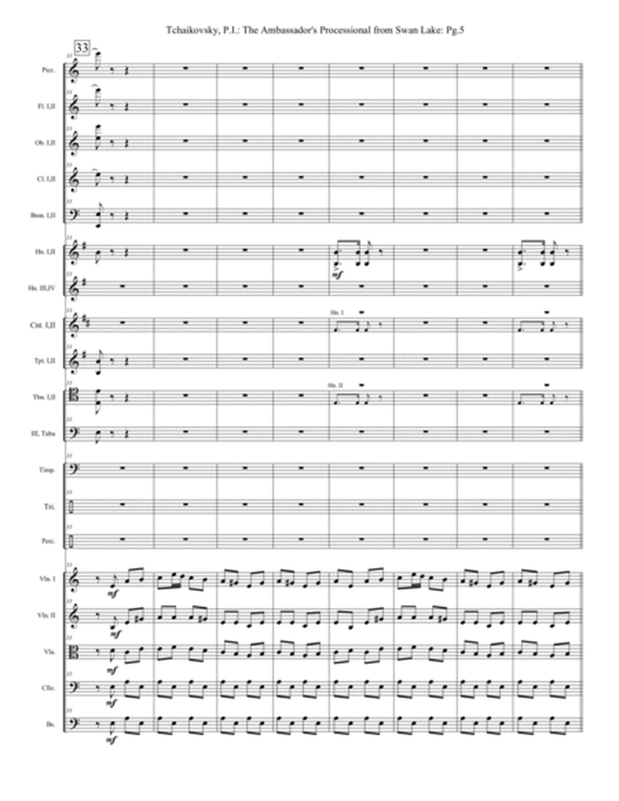 Swan Lake - Overture to Act III - Extra Score