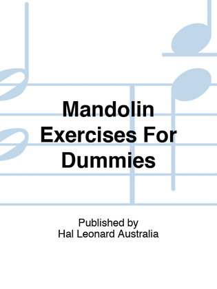 Book cover for Mandolin Exercises For Dummies