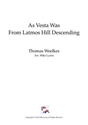 Book cover for Double Reed Ensemble - As Vesta Was From Latmos Hill Descending