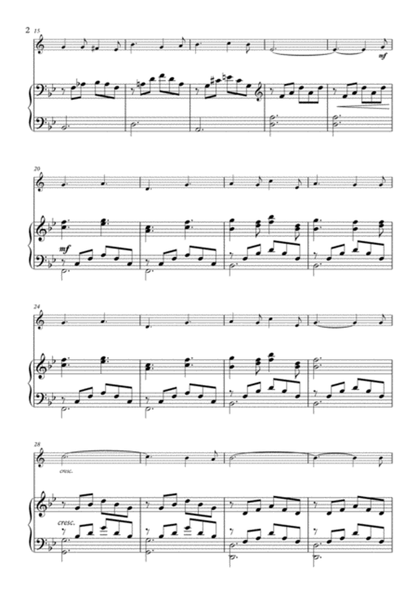 O Holy Night. For Solo Trombone/Euphonium in Bb (treble clef) and Piano image number null