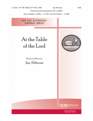 Book cover for At the Table of the Lord