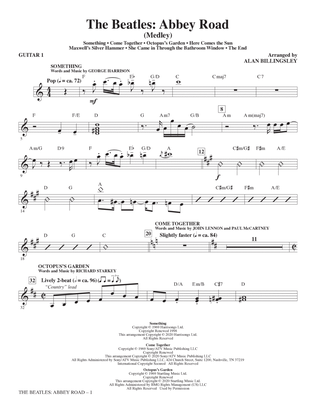 Book cover for The Beatles: Abbey Road (Medley) (arr. Alan Billingsley) - Guitar 1