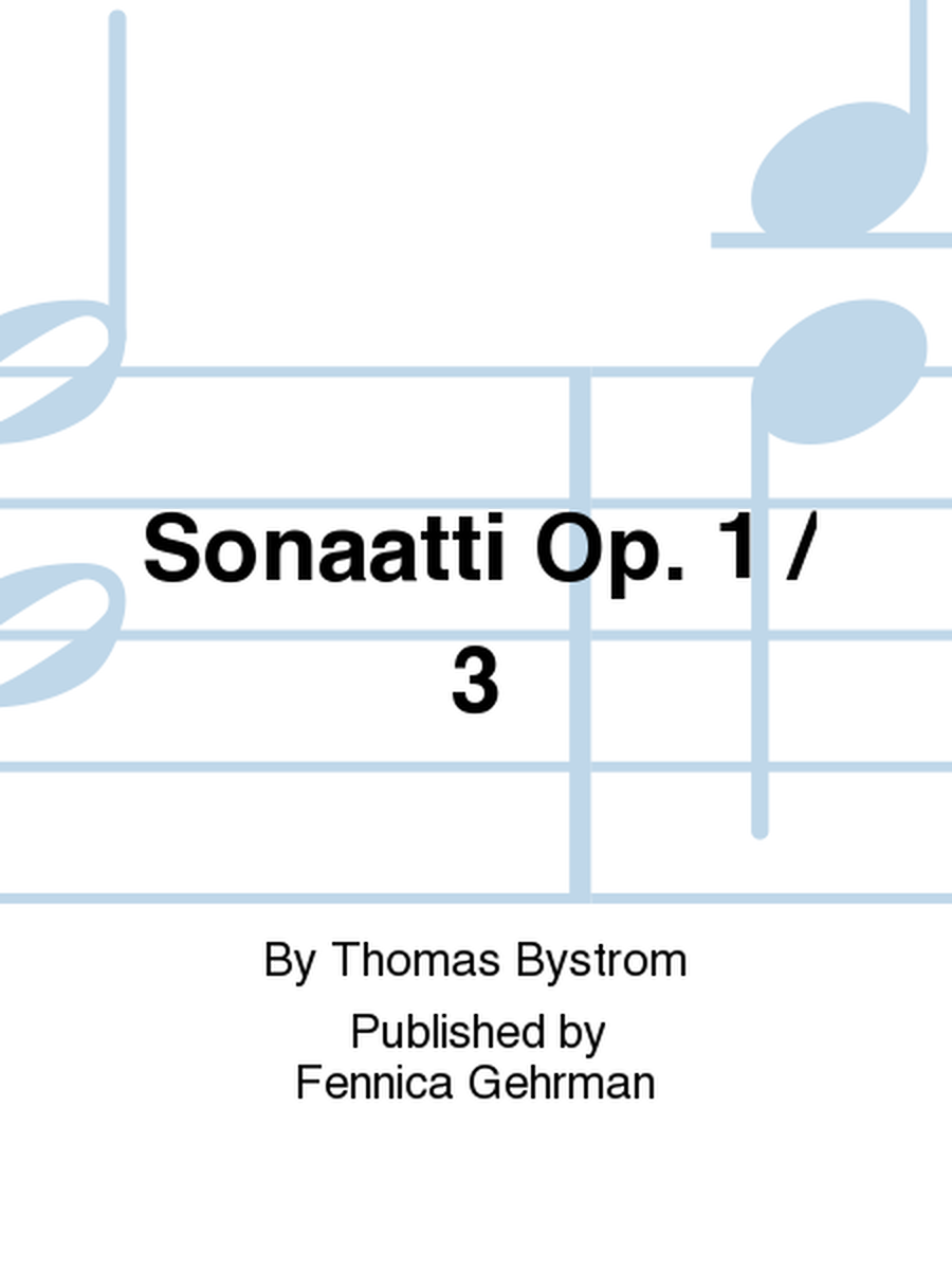 Sonaatti Op. 1 / 3