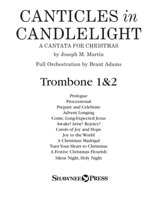Book cover for Canticles in Candlelight - Trombone 1 & 2