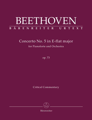 Book cover for Concerto for Pianoforte and Orchestra Nr. 5 E-flat major op. 73