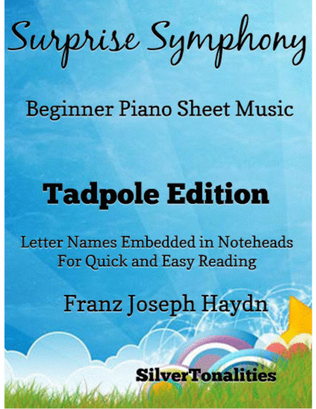 Book cover for Surprise Symphony Beginner Piano Sheet Music 2nd Edition