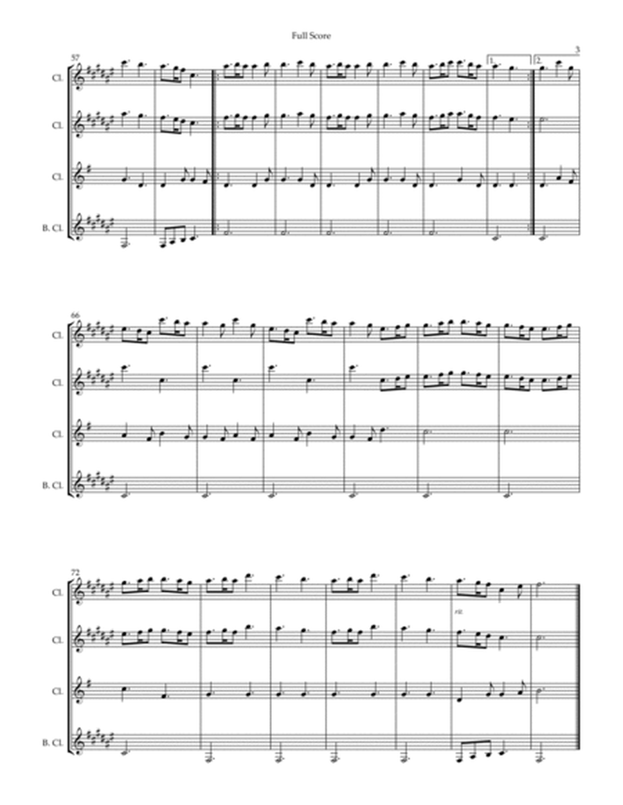 Spring - 3rd Movement (Antonio Vivaldi) for Clarinet Quartet image number null