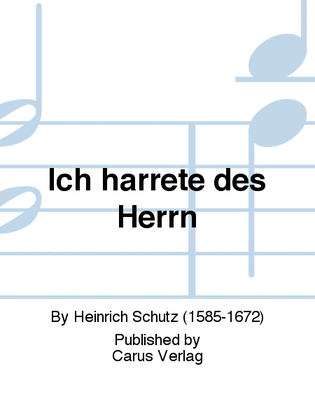 Book cover for Ich harrete des Herrn