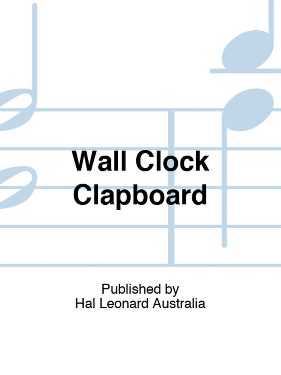 Wall Clock Clapboard
