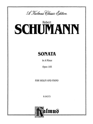 Book cover for Schumann: Sonata in A Minor, Op. 105
