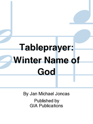 Book cover for Tableprayer: Winter Name of God
