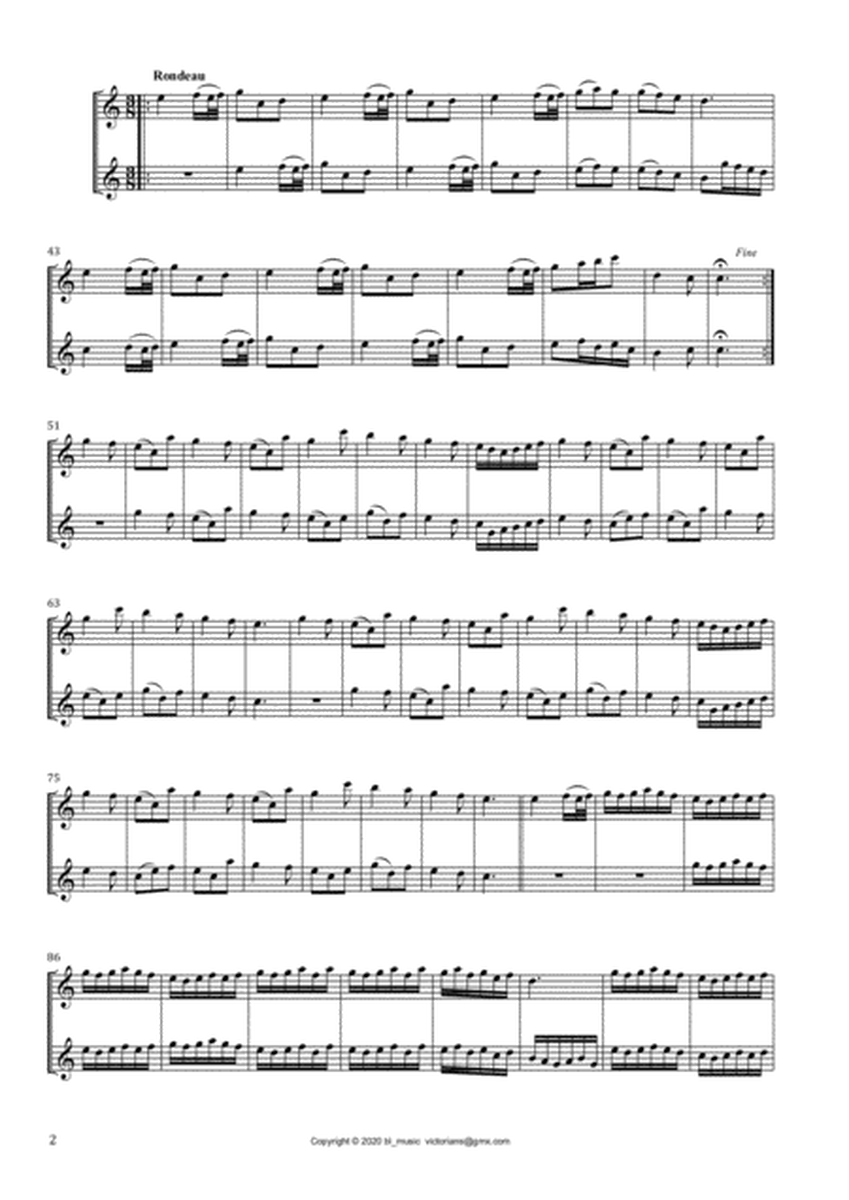 JD Braun, Six Suites op.2 for 2 Treble Recorders, score