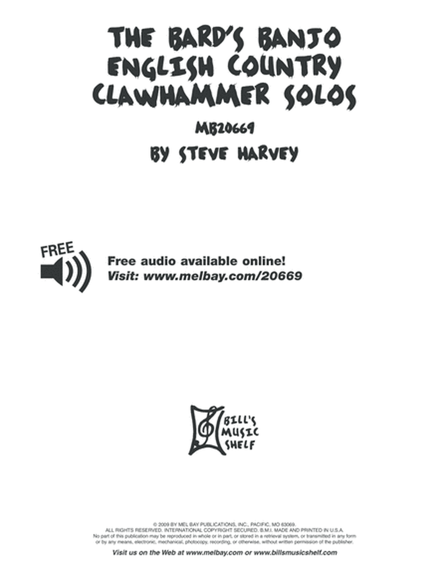 The Bard's Banjo: English Country Clawhammer Banjo Solos