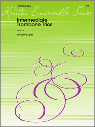 Book cover for Intermediate Trombone Trios