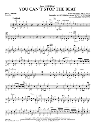 Book cover for You Can't Stop The Beat (from Hairspray) (arr. Ted Ricketts) - Percussion 1