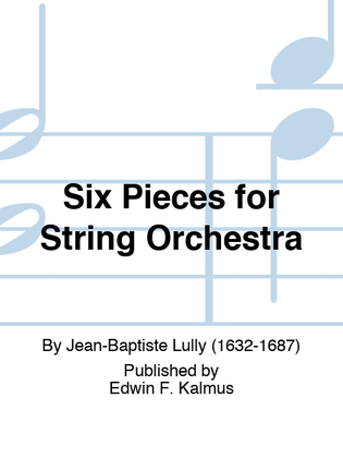 Book cover for Six Pieces for String Orchestra