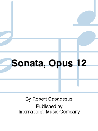 Book cover for Sonata, Opus 12