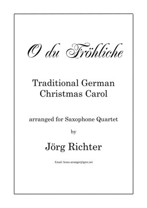 Book cover for O du Fröhliche für Saxophon Quartett