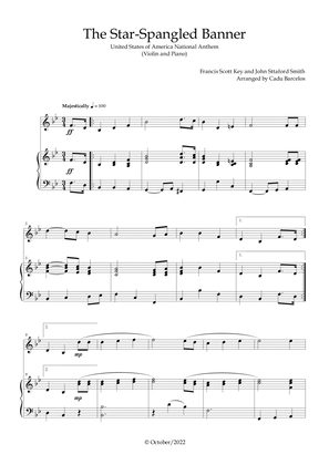 Book cover for The Star-Spangled Banner - EUA Hymn (Violin and Piano)