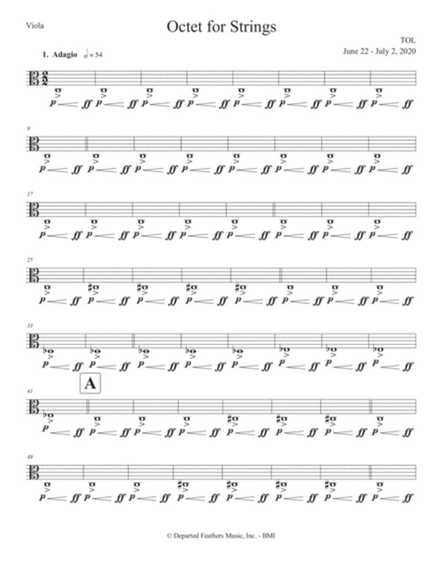 Octet for Strings (2020) viola II part