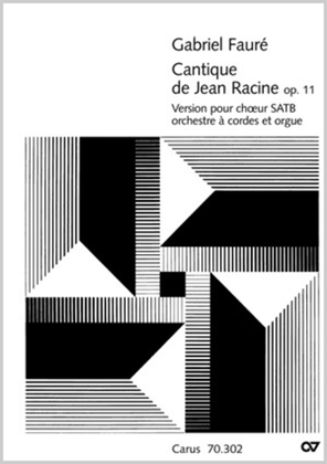 Book cover for Cantique de Jean Racine (Lobgesang des Jean Racine)