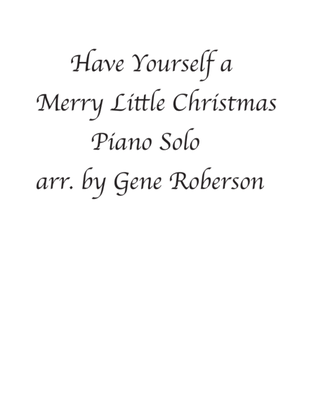 Book cover for Have Yourself A Merry Little Christmas from MEET ME IN ST. LOUIS