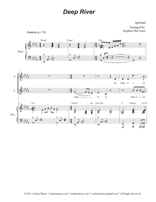 Book cover for Deep River (Vocal Quartet - (SATB)